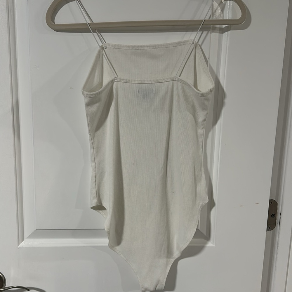 Wild Fable White Thin Strap Bodysuit - Picture 8 of 9